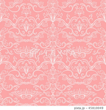 Damask Vector Vintage Seamless Pattern 45810049