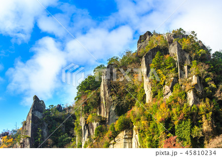 一目八景の紅葉 【大分県中津市深耶馬渓】 一目八景の紅葉 【大分県中津市深耶馬渓】 45810234