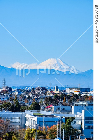 杉並区・阿佐ヶ谷から望む富士山 45810789