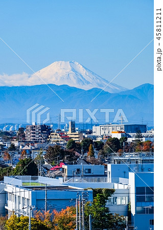 杉並区・阿佐ヶ谷から望む富士山 杉並区・阿佐ヶ谷から望む富士山 45811211