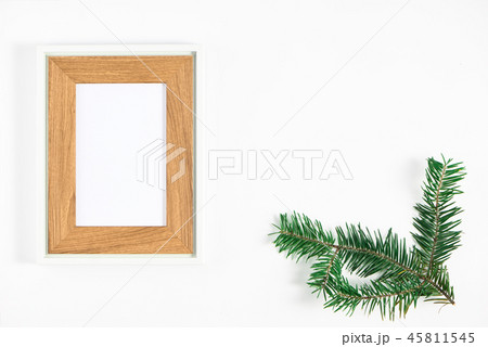 Crristmas decorations on white background. 45811545