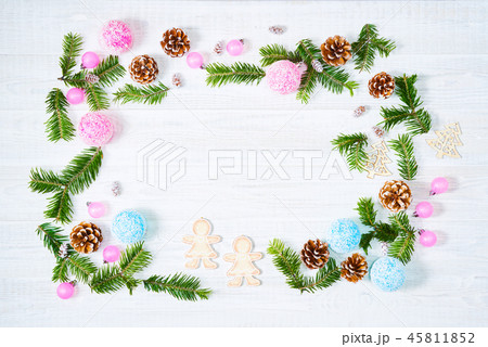 Crristmas decorations on white background. Crristmas decorations on white background. 45811852