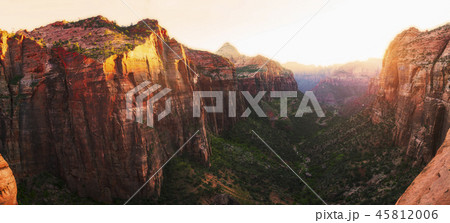 Canyon Overlook in Zion national park,Utah,Usa. Canyon Overlook in Zion national park,Utah,Usa. 45812006