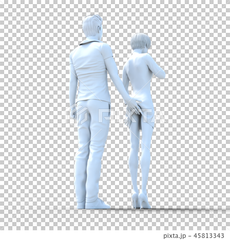 セクハライメージ　perming3DCGイラスト素材 45813343