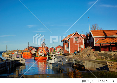 The fishing boats at Stockholm Archipelago, Sweden 45815113