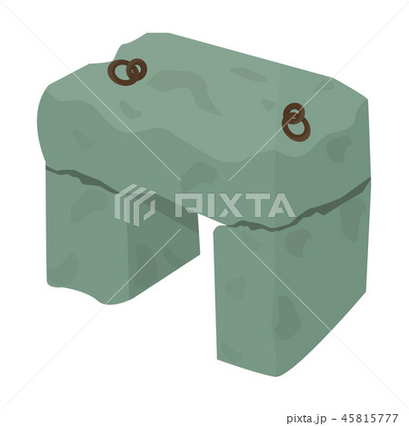 The stone seat.Ancient chair ancient Scots. Scotland country symbol .Scotland single icon in cartoon 45815777