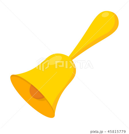 Bell icon cartoon. Single education icon from the big school, university cartoon. 45815779