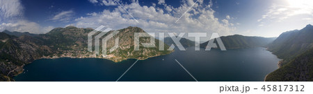 Kotor bay and mountains in Montenegro 45817312