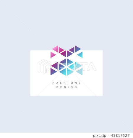 Triangle Design. Abstract Triangle Geometrical Symbol. Vector Technology pattern 45817527