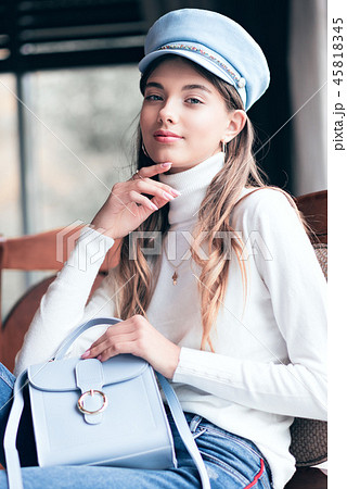 Photo of a girl in bright colors Photo of a girl in bright colors 45818345