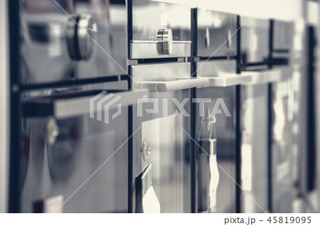 Brand new electric ovens at appliance store 45819095