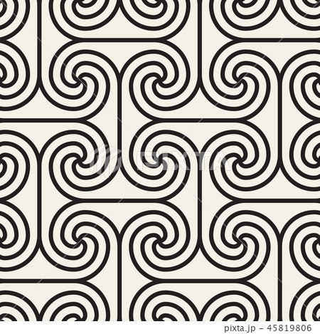 Vector seamless pattern. Modern stylish abstract texture. Repeating geometric spiral tiles 45819806