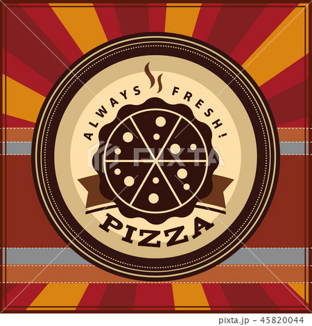 Vector pizza or pizzeria vintage logo 45820044