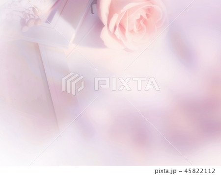 Romantic template background with flower, frame 45822112