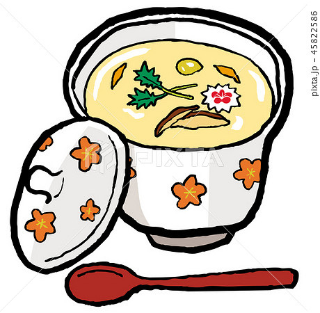 茶碗蒸しのイラスト素材