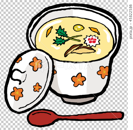 茶碗蒸しのイラスト素材