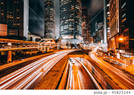 Beautiful architecture building exterior cityscape of hong kong city skyline Beautiful architecture building exterior cityscape of hong kong city skyline 45823144