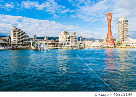 Beautiful cityscape with architecture building and kobe tower city skyline Beautiful cityscape with architecture building and kobe tower city skyline 45825144
