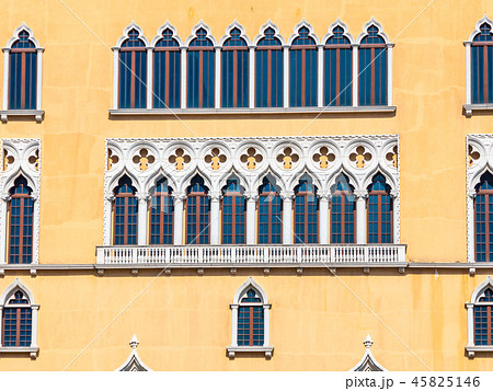 Beautiful architecture building with window exterior in italy style Beautiful architecture building with window exterior in italy style 45825146