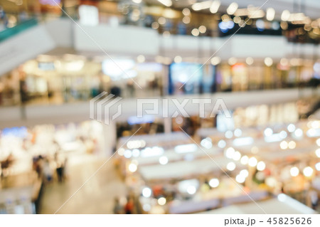 Abstract blur and defocused shopping mall of department store interior Abstract blur and defocused shopping mall of department store interior 45825626