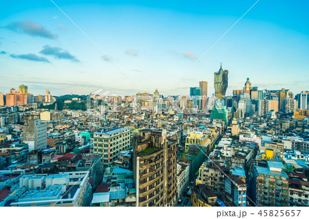 Beautiful architecture building cityscape of macau city 45825657