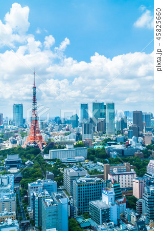 Beautiful architecture building in tokyo city skyline 45825660