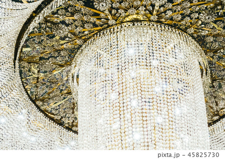 Beautiful luxury chandelier decoration interior Beautiful luxury chandelier decoration interior 45825730
