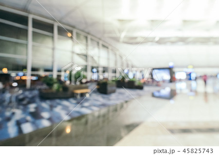 Abstract blur and defocused airport terminal interior Abstract blur and defocused airport terminal interior 45825743