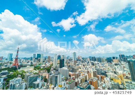 Beautiful architecture building in tokyo city skyline Beautiful architecture building in tokyo city skyline 45825749