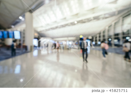 Abstract blur and defocused airport terminal interior Abstract blur and defocused airport terminal interior 45825751