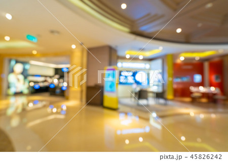 Abstract blur and defocused shopping mall of department store Abstract blur and defocused shopping mall of department store 45826242