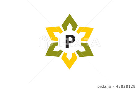 Flower Infinity Letter P Flower Infinity Letter P 45828129