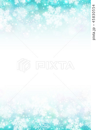青色雪柄イメージ背景縦 45830554
