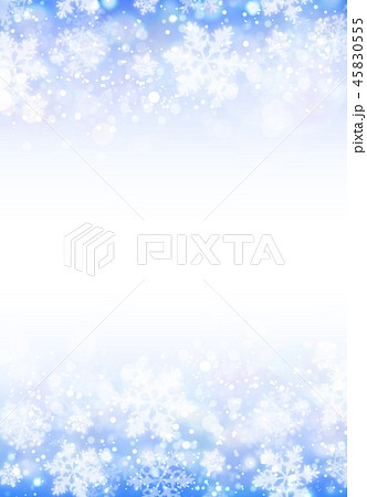 青色雪柄イメージ背景縦のイラスト素材 [45830555] - PIXTA