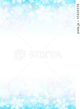 青色雪柄イメージ背景 45830556