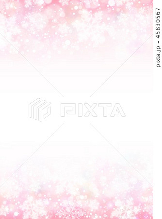 ピンク色雪柄イメージ背景縦のイラスト素材