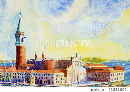 San Giorgio Maggiore island, Venice, Italy. 45831096