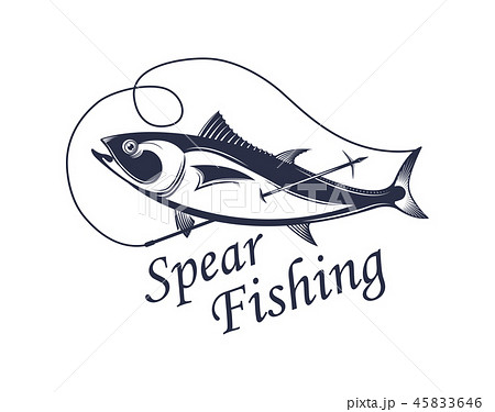 Vector Illustration of the Spear Fishing.のイラスト素材 [45833646] - PIXTA