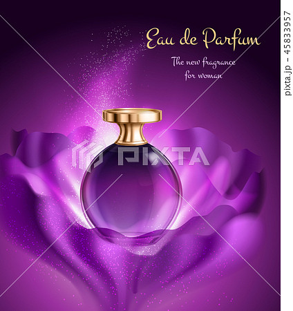Perfume For Woman Advertising Compositionのイラスト素材