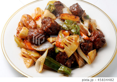 肉だんごと野菜の甘酢あんかけ 肉だんごと野菜の甘酢あんかけ 45834482