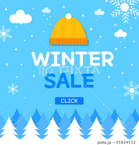 毛の帽子 雲 冬 45834553