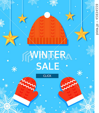 毛の帽子 手袋 冬 45834559