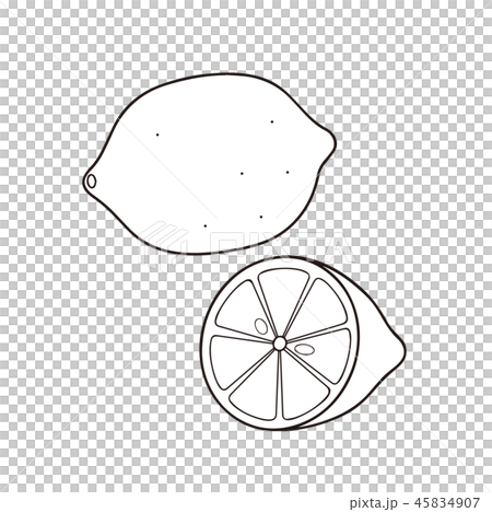 檸檬彩圖線描 檸檬彩圖線描 45834907