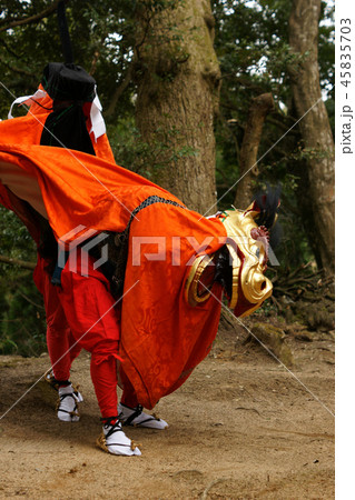 鳥取　四季の散歩　春　犬山神社 45835703