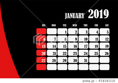 Desk calendar 2019 45836310