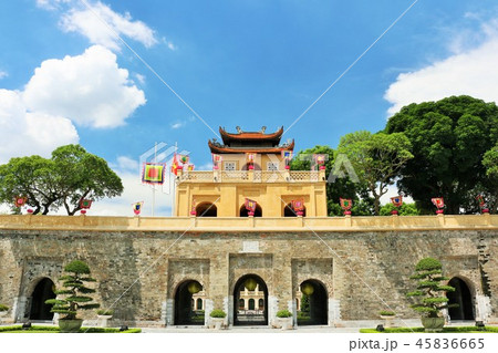 ベトナム 青空のタンロン遺跡 ベトナム 青空のタンロン遺跡 45836665