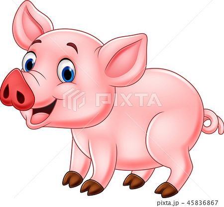 Cute pig cartoon Cute pig cartoon 45836867