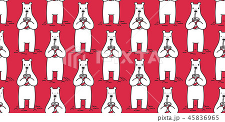Bear seamless pattern vector polar drink juice 45836965
