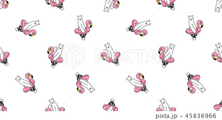 Bear seamless pattern vector polar bear Flamingo Bear seamless pattern vector polar bear Flamingo 45836966