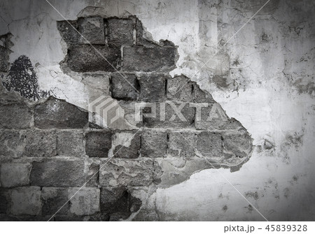 Urban background, ruined industrial brick wall Urban background, ruined industrial brick wall 45839328